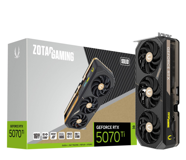 Zotac GeForce RTX 5070 Ti Solid 16GB GDDR7 DLSS5 - 1318540 - zdjęcie